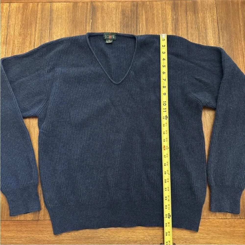 Vintage J Crew Lambswool Sweater Blue Size XL
